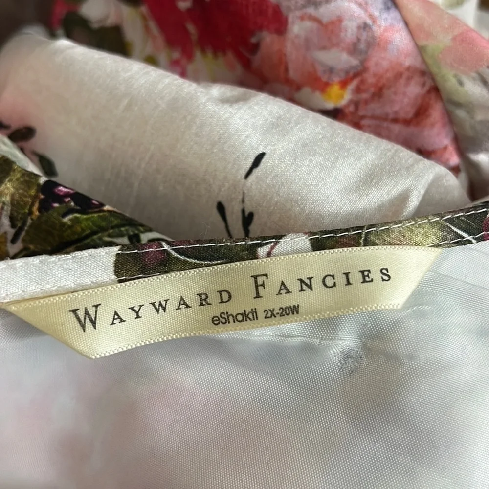 Wayward Fancies eShakti Floral Flowey Dress Size 2X 20W